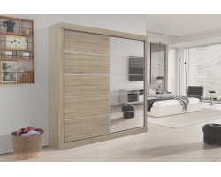Armoire 'Mike' 2 Portes Coulissantes - Design Moderne et Pratique