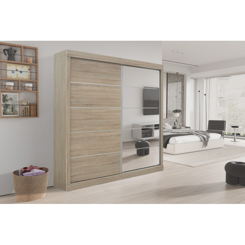 Armoire 'Mike' 2 Portes Coulissantes - Design Moderne et Pratique