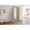 Armoire Marc 2 portes avec miroir Sonoma - Meubles modernes