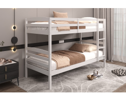 Lit superposé Roy 90x200 divisible Blanc | Meubles