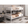 Lit superposé Roy 90x200 divisible Blanc | Meubles