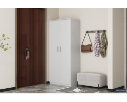 Rangement chaus. 'Mike' 2 portes blanc - Meubles modernes