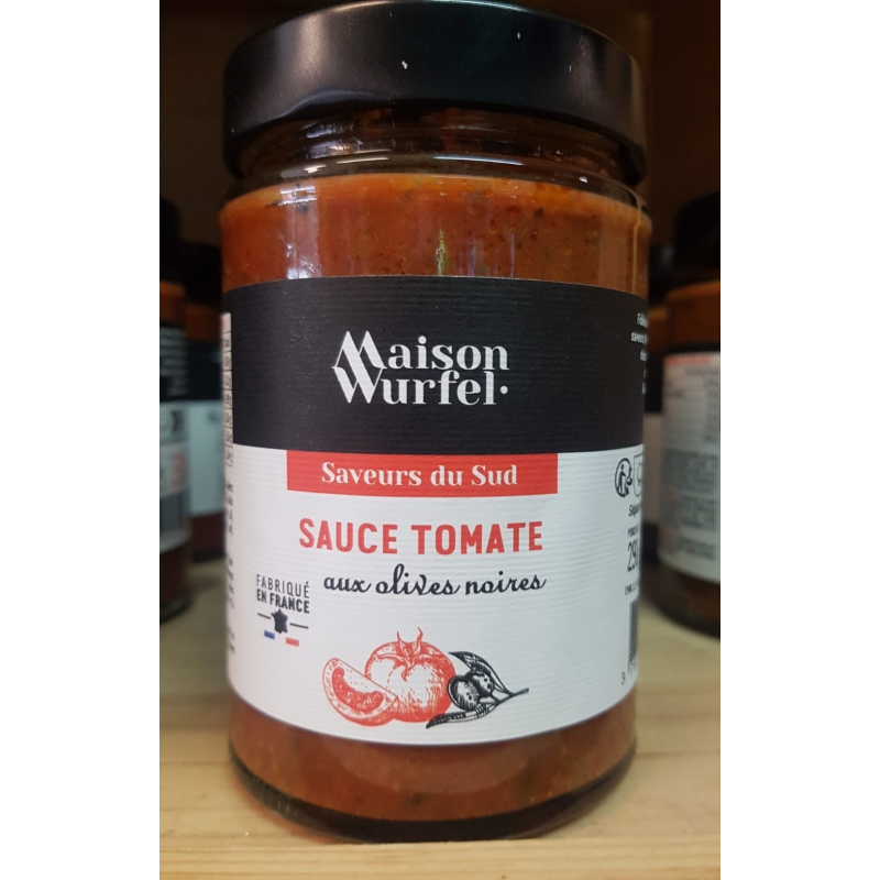 Sauce tomate aux olives noires - Épicerie fine