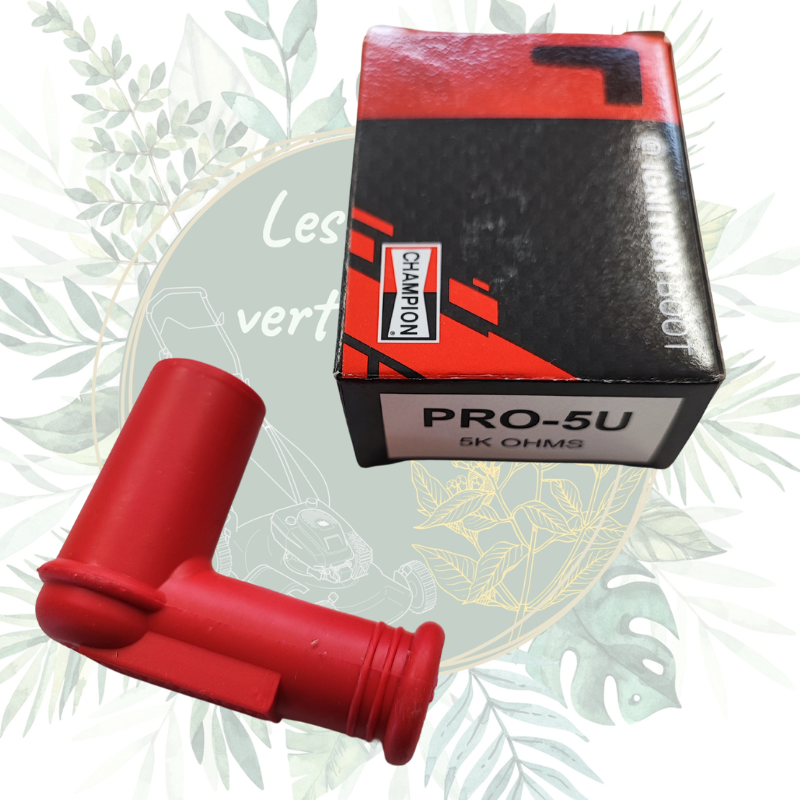 Connecteur de bougie universel 90° - Résistance 5KOhms