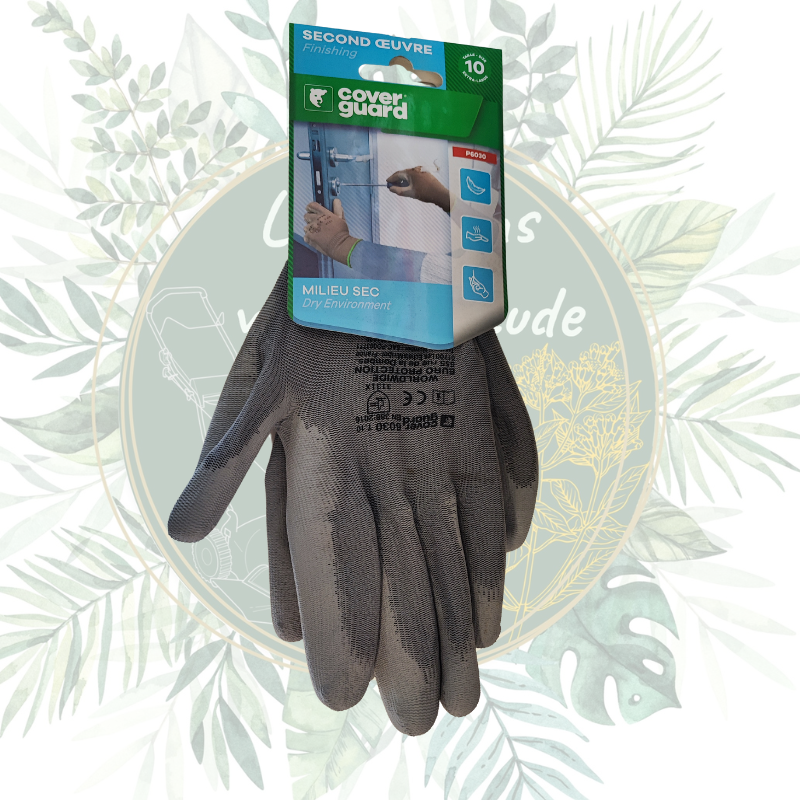 Gants enduits en polyester pour jardinage et bricolage