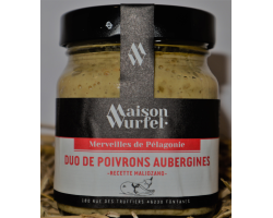 Duo de poivrons aubergines - Épicerie fine de qualité