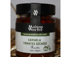 Caviar de tomates séchées recette aux cèpes - Épicerie Fine