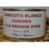 Haricots blancs cuisinés à la graisse d'oie - Épicerie fine