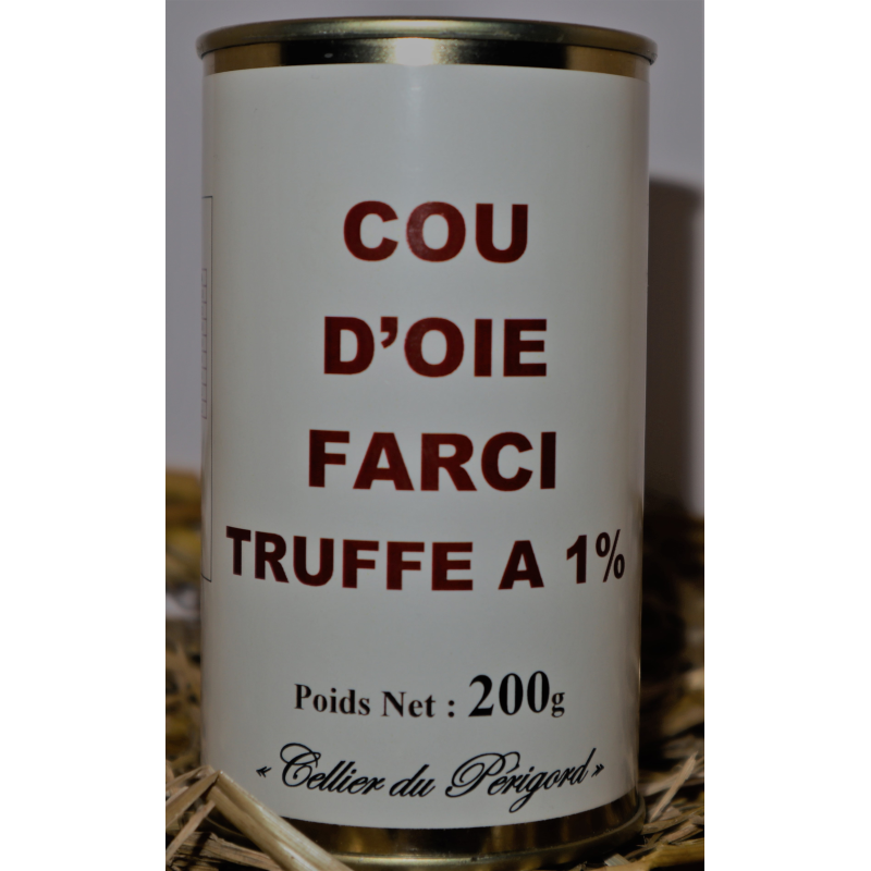 Cou d'Oie farci truffé à 1 % - Épicerie Fine
