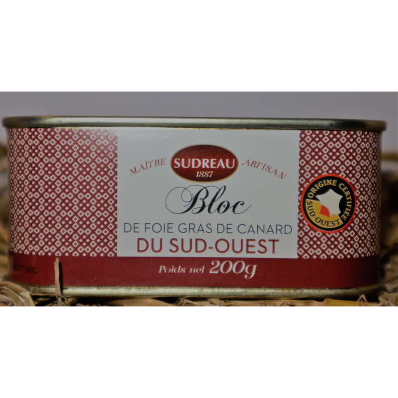Bloc de foie gras de canard du Sud-Ouest - Épicerie Fine