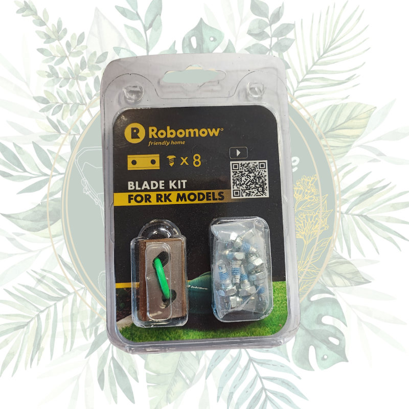 Lot de 8 lames pour robot de tonte RK ROBOMOW - Performance de coupe optimale