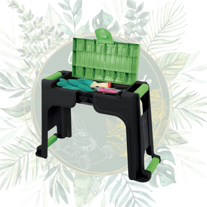 Agenouilloir/banc avec coffre de rangement - Confort et praticité pour le jardin
