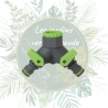 Nez de robinet 2 sorties 3/4" - 1/2" pour arrosage optimal | Jardin