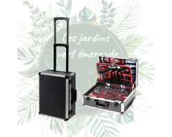 Valise d'outils sur roues - 356 pièces | Pratique et robuste