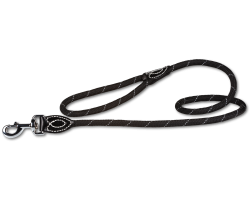 Ensemble laisse + collier ROUNDROPE BLACKREFLECT 10 pour chien