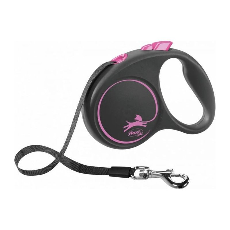 Flexi BLACK DESIGN laisse sangle taille S pour chiens