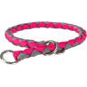 Cavo Collier semi-étrangleur fuchsia/gris pour chiens