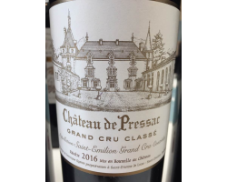 Château de Pressac 2016 - Vin Haut de Gamme