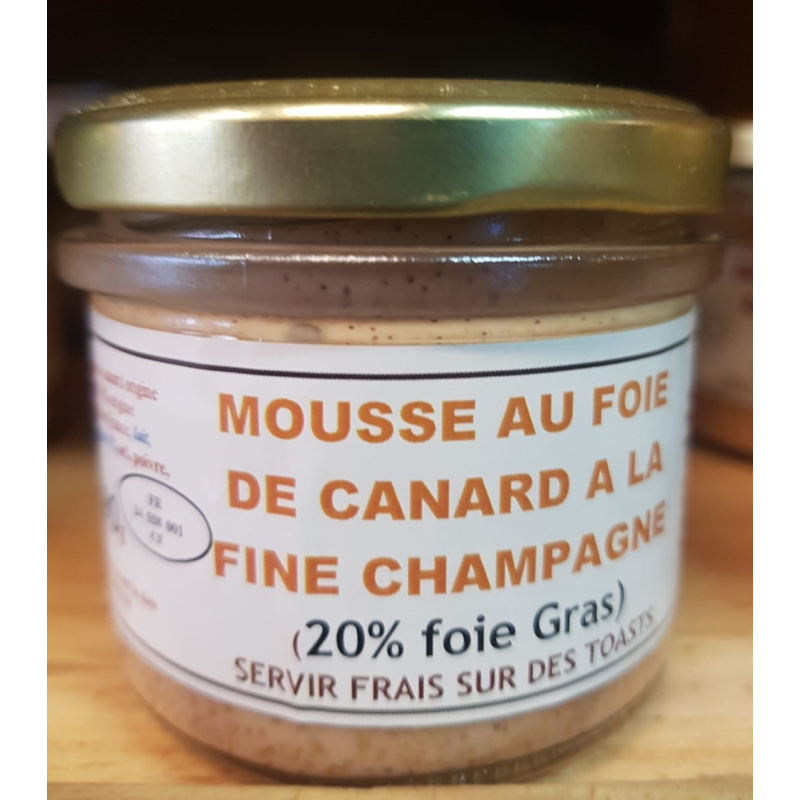 Mousse au foie de canard à la fine champagne - Épicerie Fine