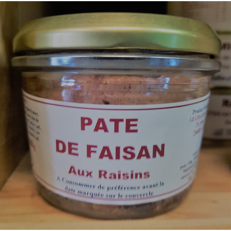 Pâté de faisan aux raisins - Épicerie fine | Savourez la qualité