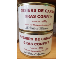 Gésiers de canard gras confits | Épicerie fine