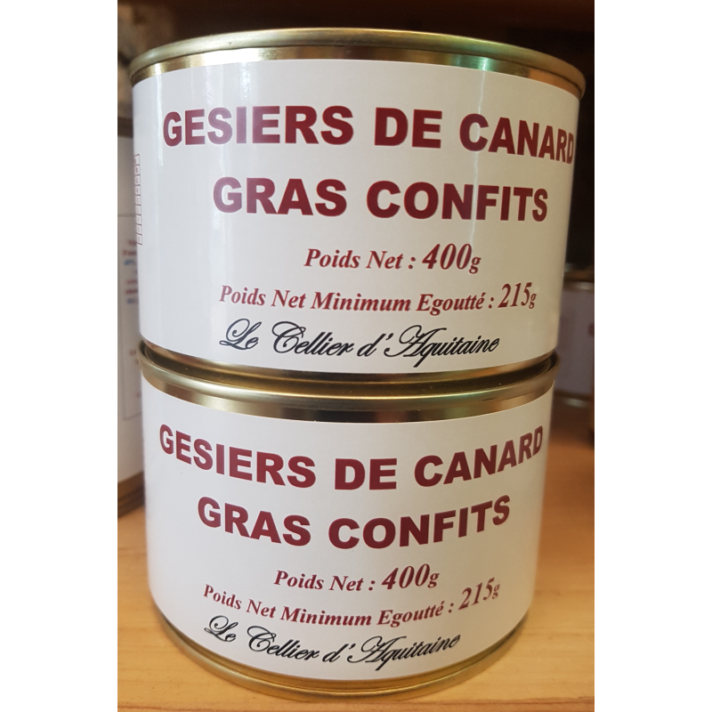 Gésiers de canard gras confits | Épicerie fine