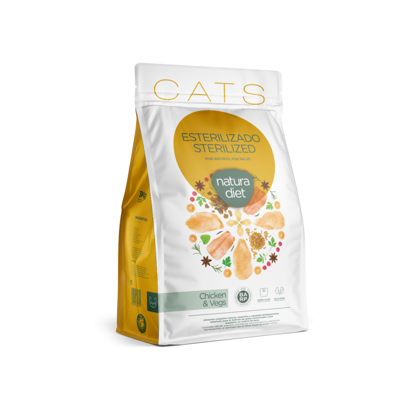 Croquettes chats stérilisés Natura Diet Sterilized Chicken | Alimentation Premium