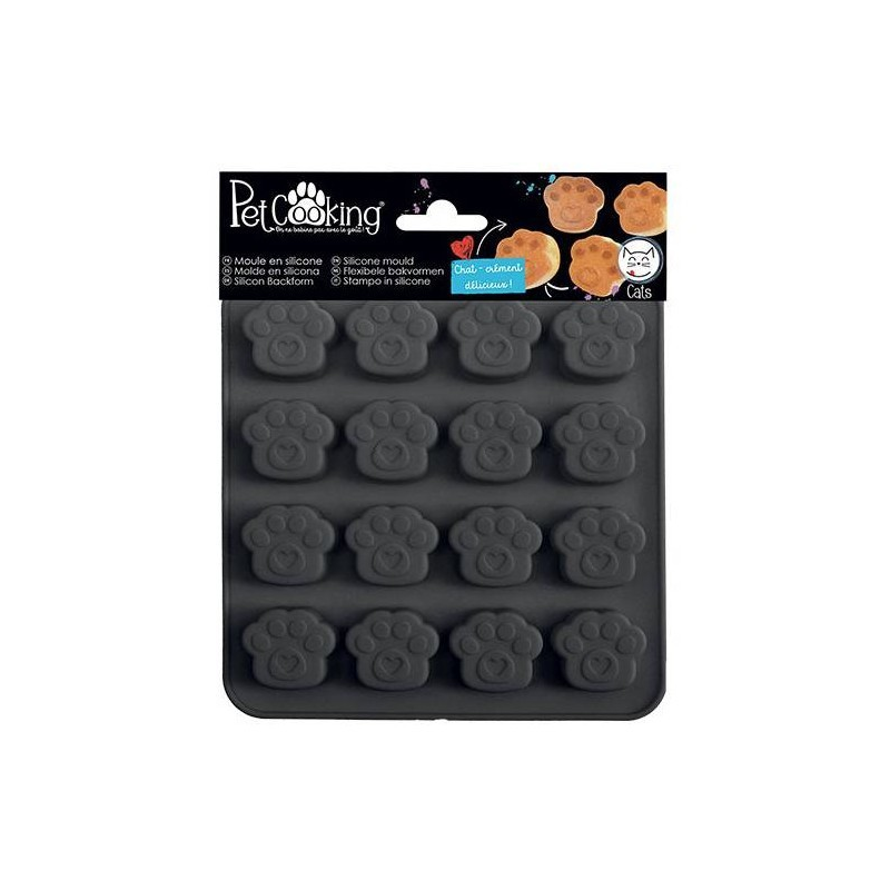 Moule silicone pattes de chats - Gâteaux pour chats