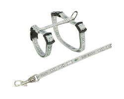 Harnais à motifs avec laisse pour petit lapin – Accessoires sécurisés