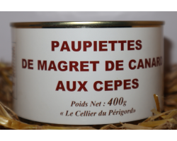 Paupiettes de magret de canard aux cèpes - Épicerie Fine