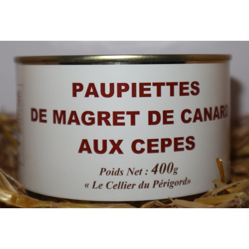 Paupiettes de magret de canard aux cèpes - Épicerie Fine