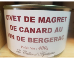 Civet de Magret de Canard au Vin de Bergerac - Épicerie Fine