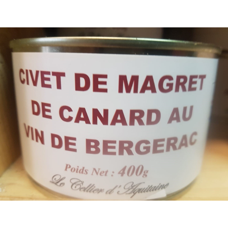 Civet de Magret de Canard au Vin de Bergerac - Épicerie Fine