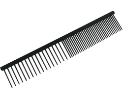 Peigne noir 18 cm pour chiens et chats - Démêlage efficace