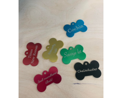 Médaille personnalisée pour chiens en aluminium anodisé