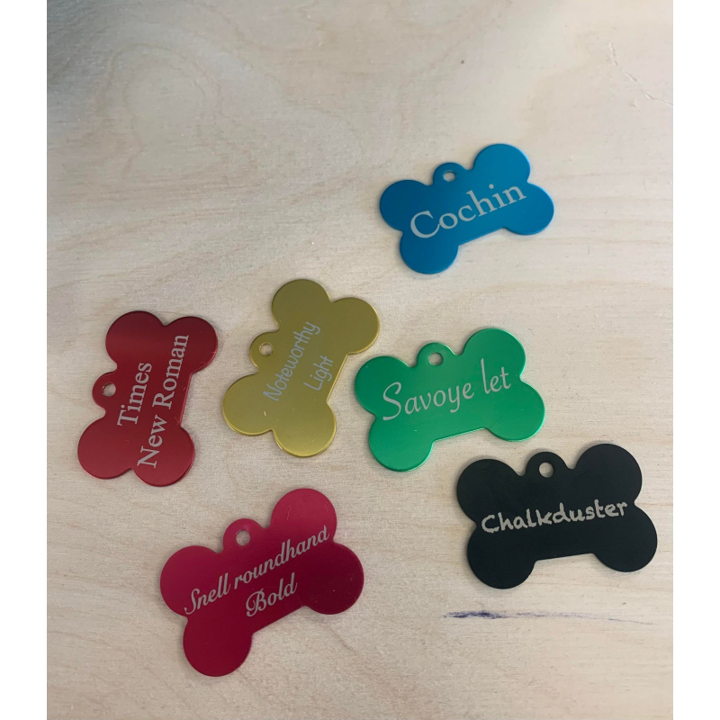 Médaille personnalisée pour chiens en aluminium anodisé