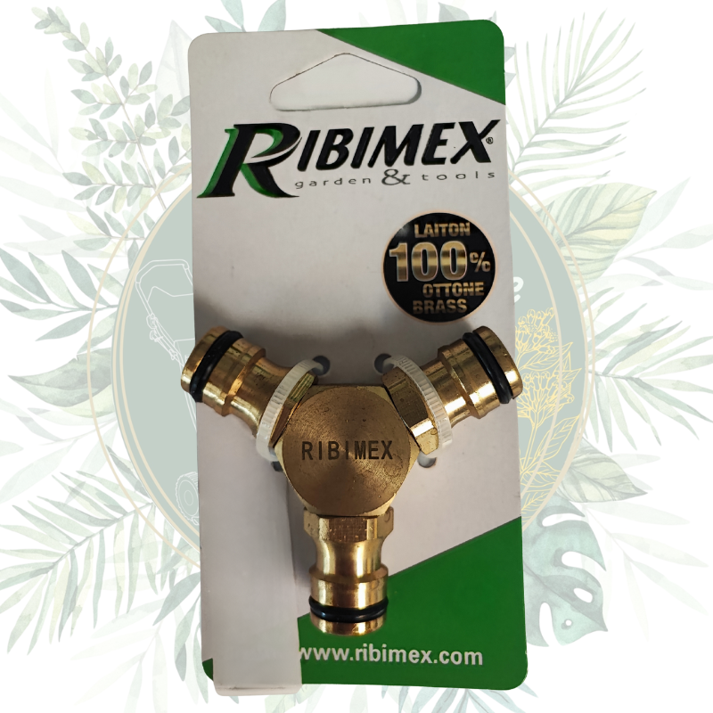 Connecteur 3 voies (Y) mâle en laiton - Robustesse et performance pour votre jardin