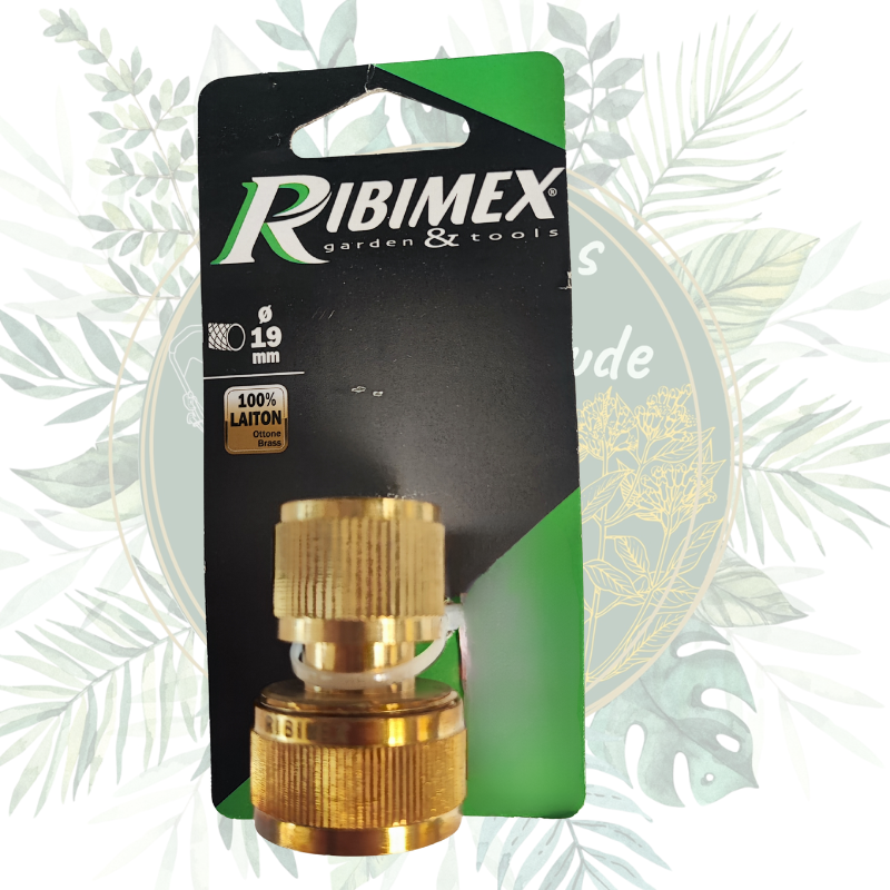 Raccord rapide libre 19 mm en laiton pour un arrosage efficace