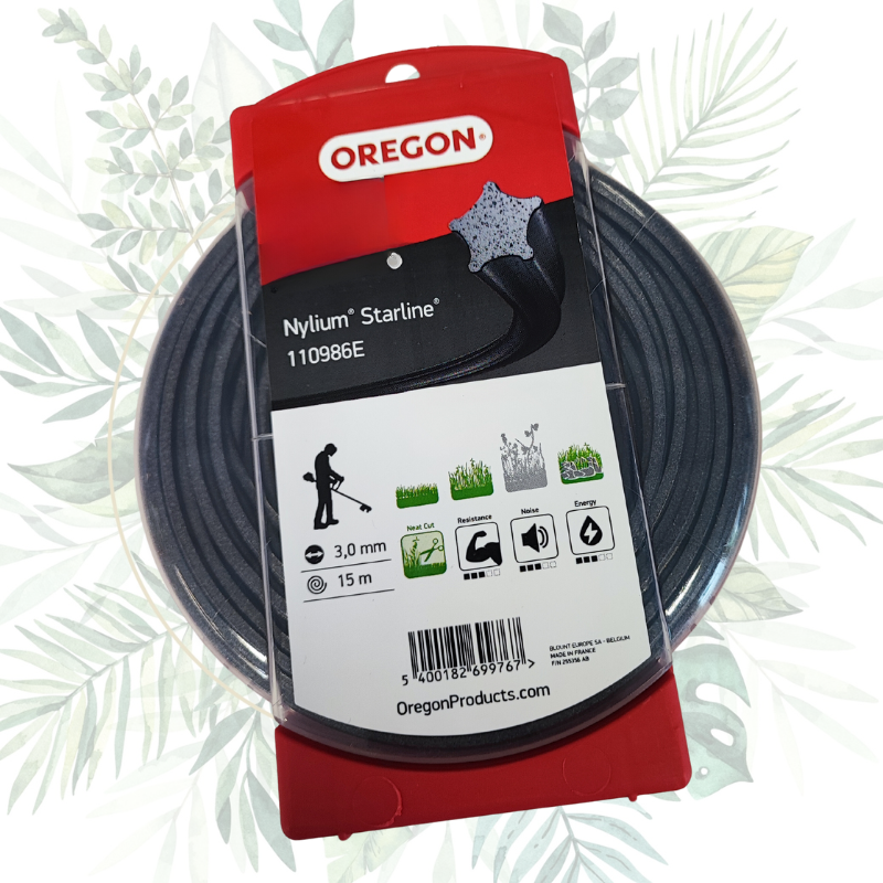 Fil de débroussailleuse OREGON étoile 3.00 mm - 15 m | Jardin