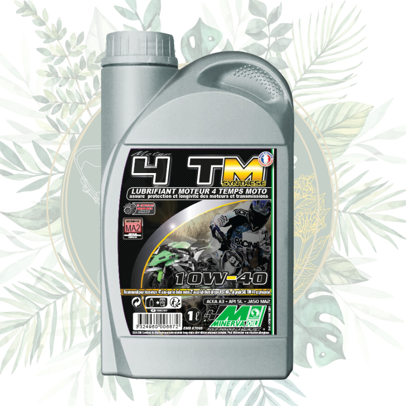 Huile moteur 4 temps moto-quad 10W40 1L - Performance et Protection