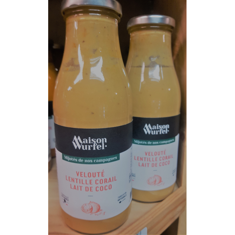 Velouté Lentilles Corail Lait de Coco - Épicerie Fine
