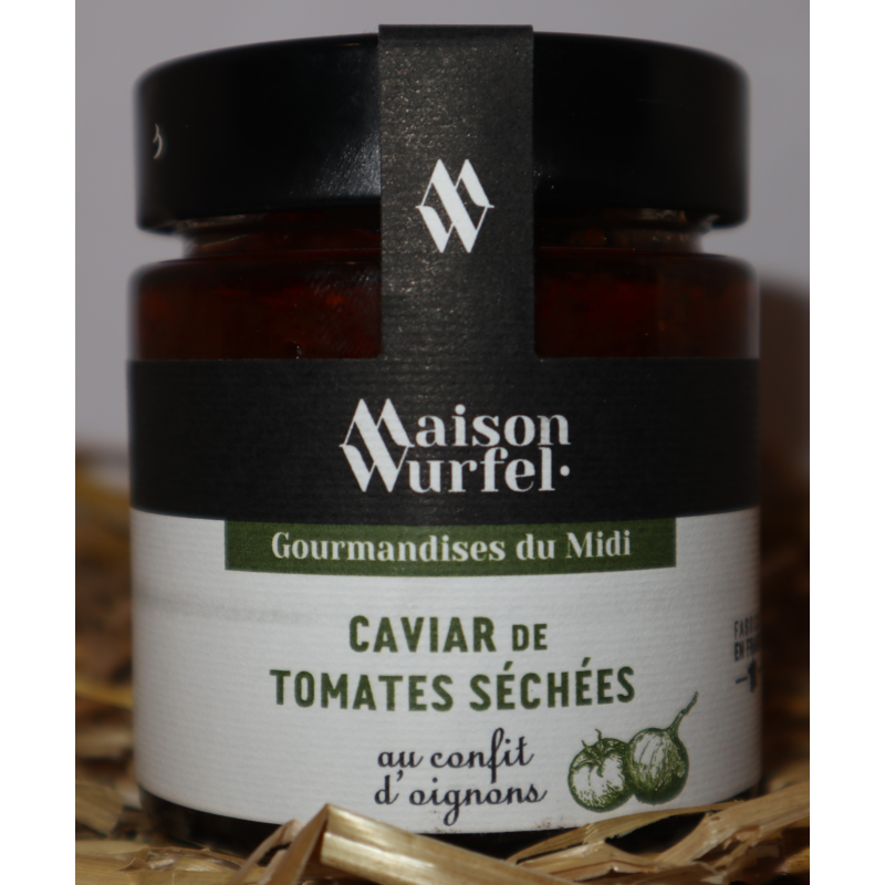 Caviar de tomates séchées au confit d'oignons - Épicerie Fine