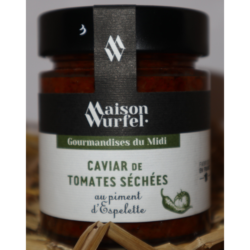 Caviar de tomates séchées au piment d'Espelette - Épicerie Fine