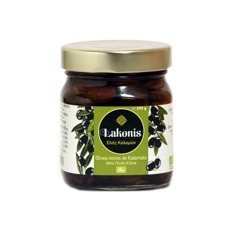 Olives noires Kalamata à l'huile d'olive vierge extra - Épicerie Fine