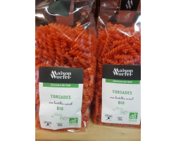 Torsades aux lentilles corail Bio - Épicerie Fine