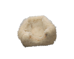 Corbeille transformable en dôme beige pour chats | Mon Ami Luki