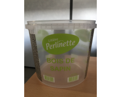 Seau 5L vide perlinette bois de sapin pour chats | Pratique et élégant