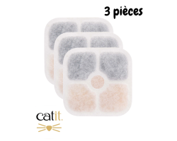 Lot de 3 filtres pour fontaine à eau Catit PIXI | Chats