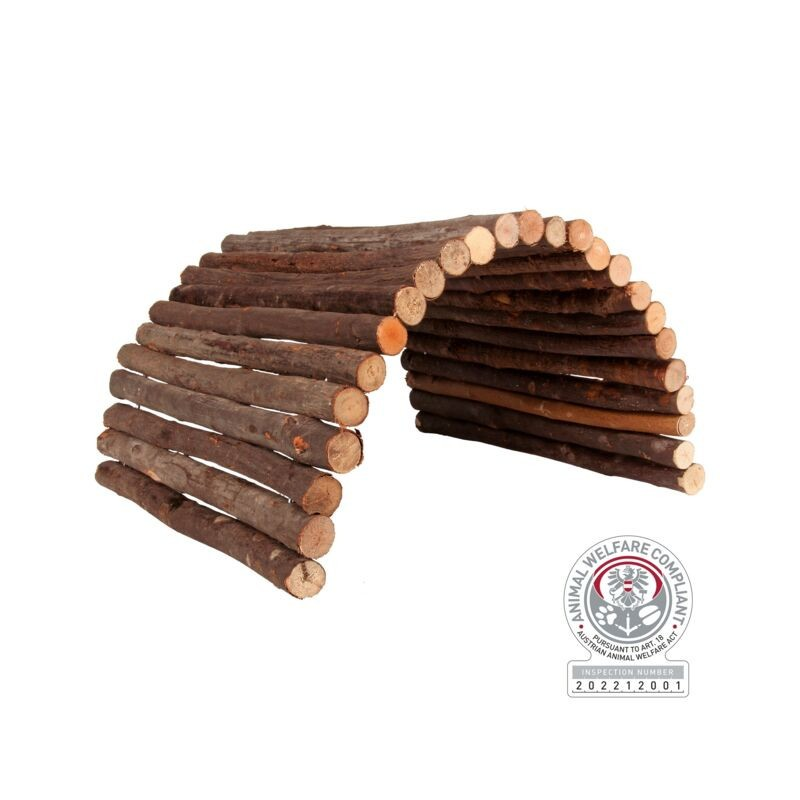 Pont flexible en bois pour rongeurs - Accessoire idéal