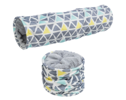 Tunnel en peluche Sunny - Un espace de jeu douillet pour rongeurs